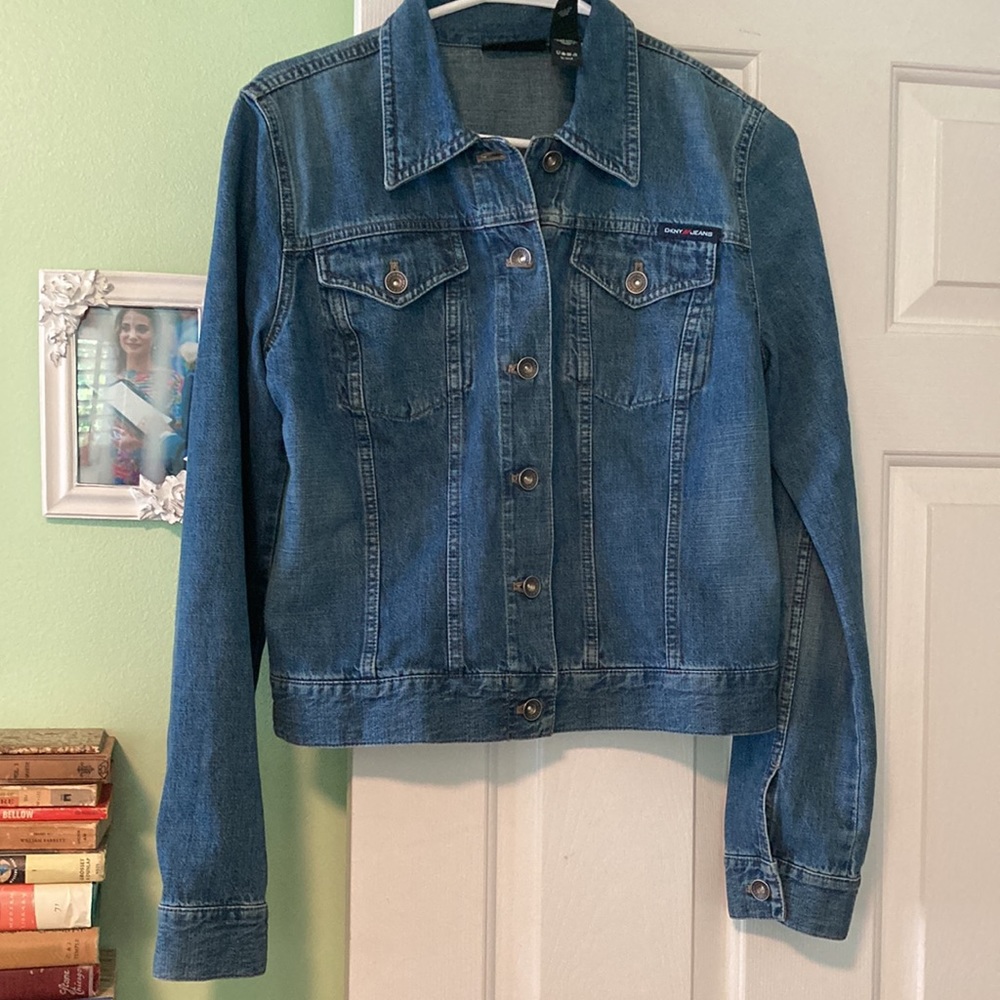 DKNY denim jean jacket perfect classic staple